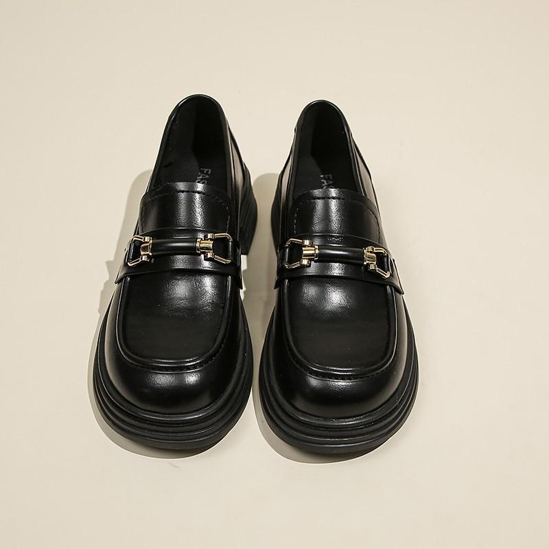 fashion Platform Loafers Female Shoes Women Fashion Mary Janes Round Toe Loafers Oxfords Platform Casual Chain Ladies Mary Janes