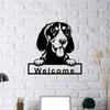 1pc Dog Welcome Metal Wall Art Gordon Setter Dog Wall Sign, Perfect Decoration for Home, Living Room, or Office Decor