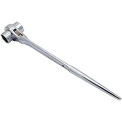 Edinstry Ratchet Wrench with Straight with Mounting Straight Vanadium Steel Head Handle, 19-21mm, Silver, Holes, Slot, Drive,