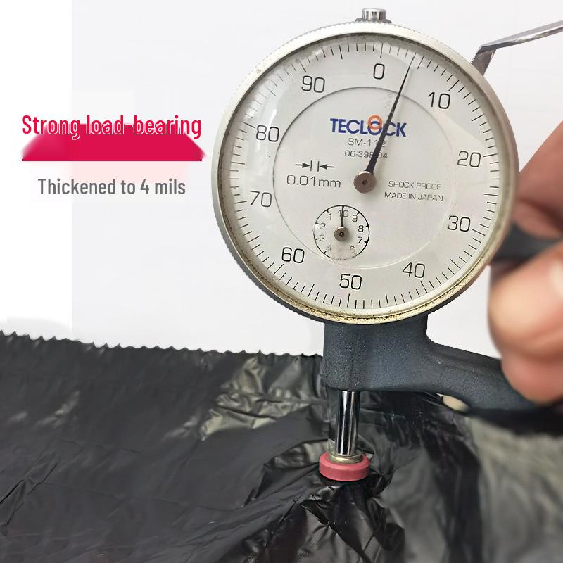 Large Drawstring Kitchen Trash Bags - Thick, Automatic Closure, Household Roll