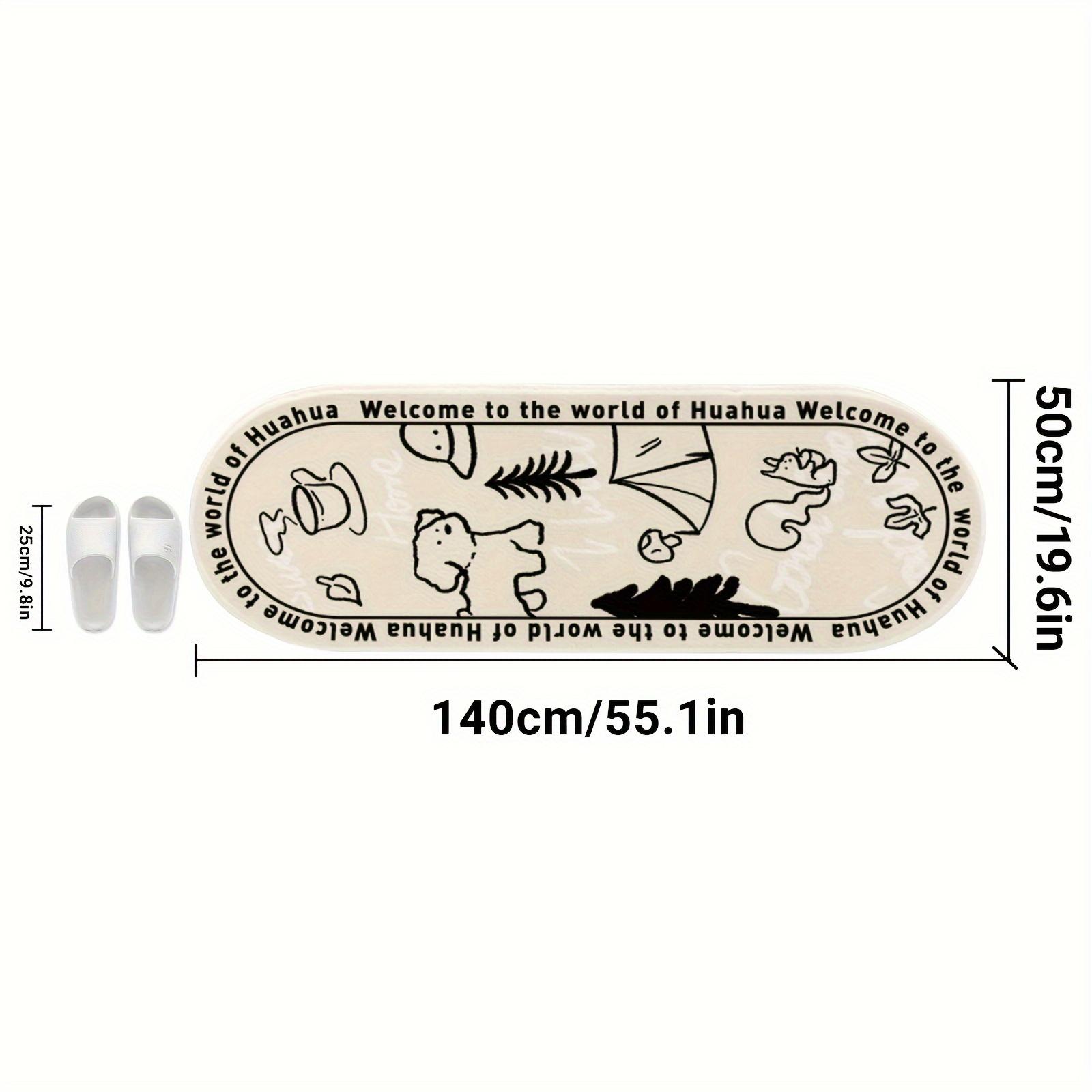 

Cute Forest Animal Carpet Soft Bedside Carpet Cream Floor Mat Carpet For Live Room Rug For Bedroom Door Mat Home Decorati 40X120CM (1.3X3.9FT