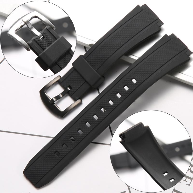 Resin Watchband For Casio EF-552 EF-552D-1A Watch Strap Waterproof Sports Rubber Bracelet Watch Accessories 20mm