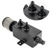 Universal Car 1L Aluminum Oil Catch Can Tank Fuel Tank With Breather Filter Drain With AN6/8/10 Fitting OCT-AN10-1L-BK
