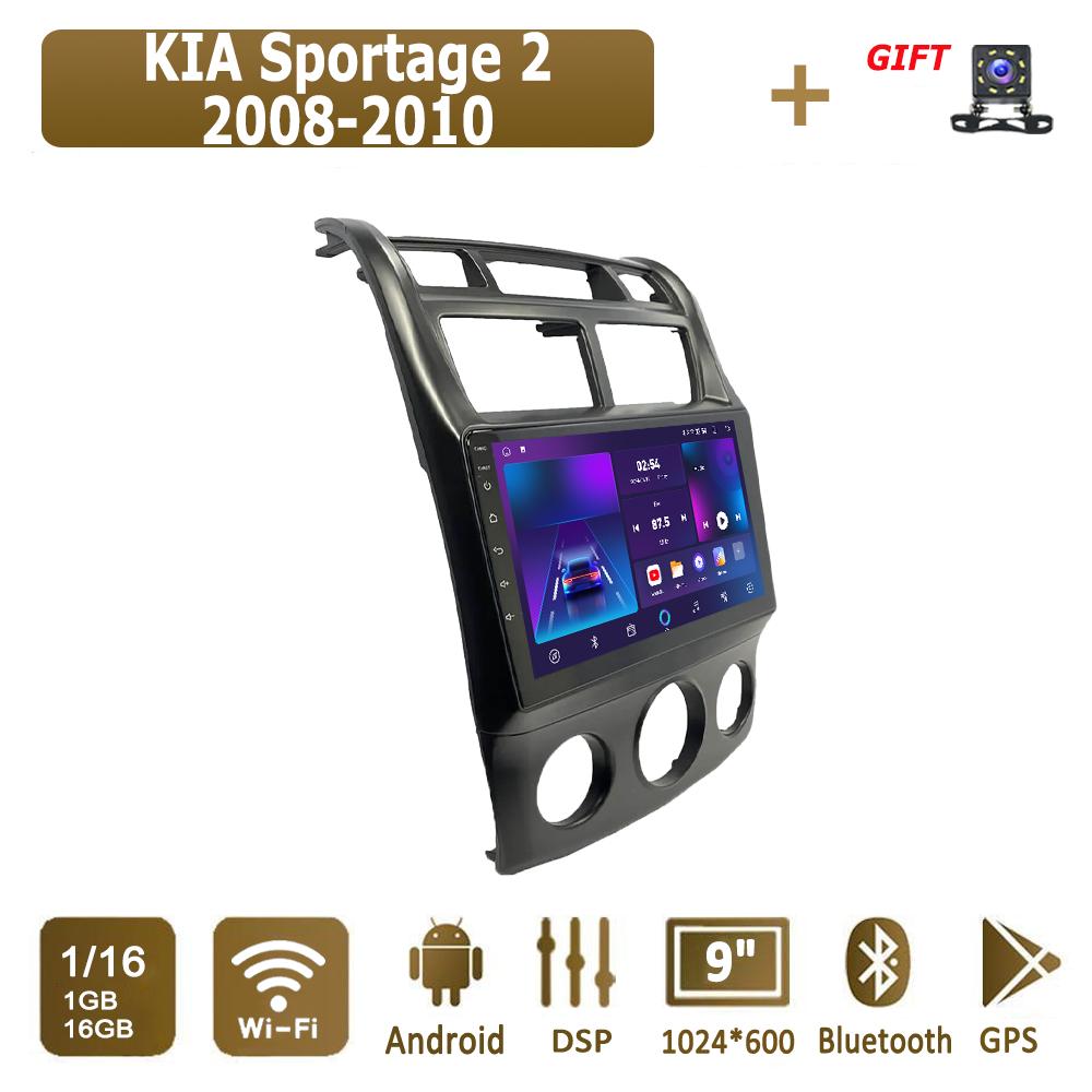 Android Car Radio For KIA Sportage 2 2008-2010 Multimedia Player Head Unit Stereo GPS Navigation BT WIFI 1+16GB