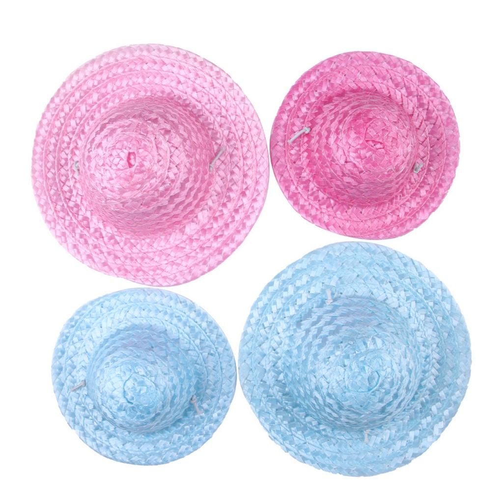 Haustier Strohhut Einstellbare Katze Hund Hut Teddy Sonnenschirm Hut Kopfbedeckung