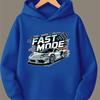 Kids' Casual Hooded Sweatshirt (Autumn/Winter) – Trendy Hoodie with Front & Back Graphics for Boys and Girls