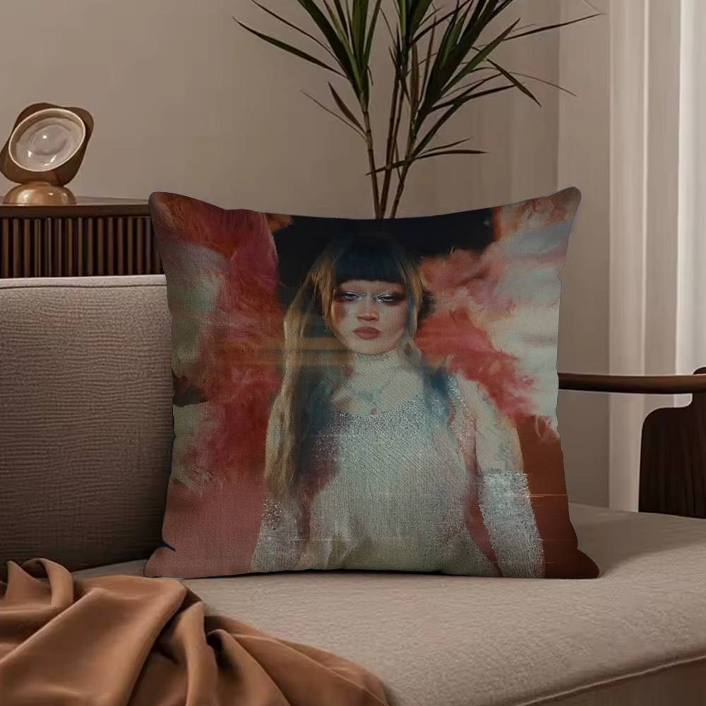 J-Jazmin B-Bean Pillow Case Anti-dustmite Pillowcase Invisible zipper silky short plush Sofa cushion cover