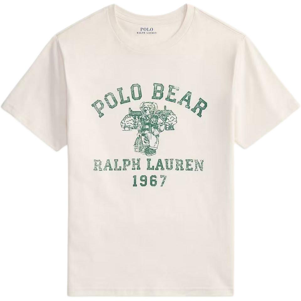 

Polo Ralph Lauren Polo Bear T-Shirt With Letter Logo Print Short Sleeve Crew Neck Classic Edition Kids tops 323979432-001 M