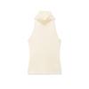 European Style Women's High Neck Sleeveless Spring Top