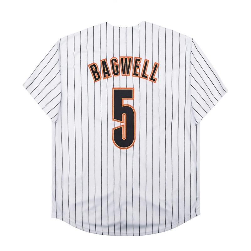 Men's Vintage-Style Stitched Baseball Jerseys 2 Alex Bregman 5 Jeff Bagwell 7 Craig Biggio 24 Jimmy Wynn 34 Nolan Ryan S-3XL