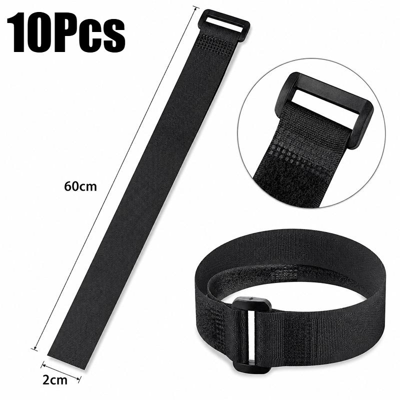 Reusable Hook and Loop Nylon Cable Ties Adjustable Wire Fastener Wrapping Cinch Straps Securing Cable Cord Management Organizer