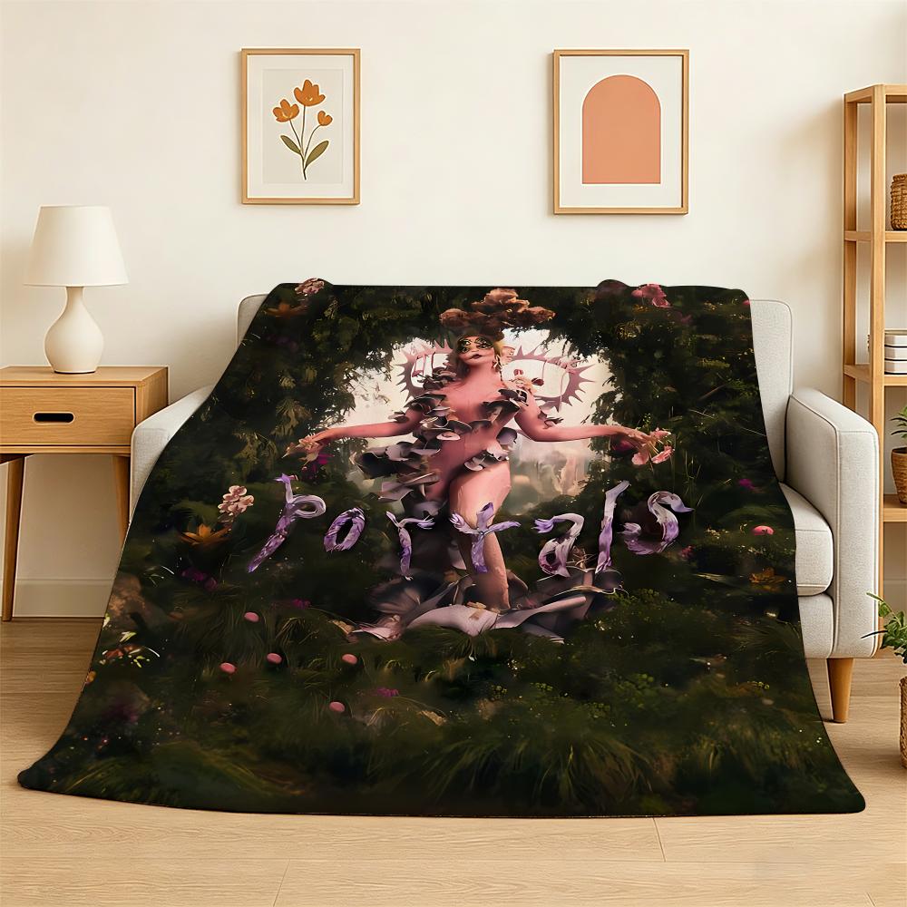 M-Melanie Martinez New Music Album Throw 240G Flannel Blanket Lightweight Soft Skin-Friendly Summer Thin Throw Blanket