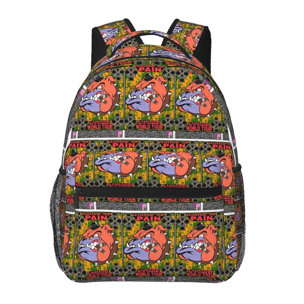 Band House Of Pain Jump Around Backpack Student Boys Girls BookBag Kids School Bag Laptop Shoulder Bags for Men Women