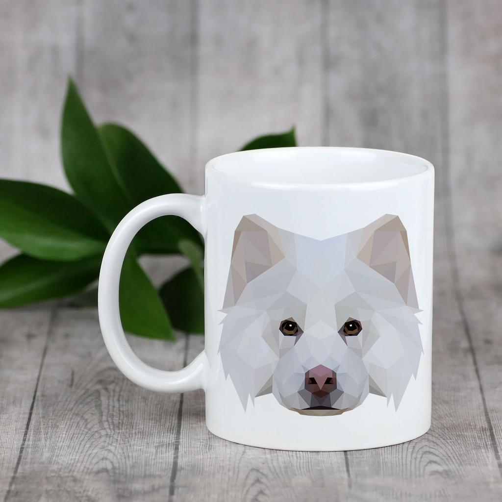 Fiński Lapphund, Finnish Lapphund -Kubek Ze Zdjęciem I Napisem Geometryczny Pies Art-Dog