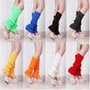 Ladies Leg Warmers Plain Colours Dance 80s Party Fancy Footless Sock Uk One Size