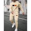Mens Casual Hooded Sweatshirt Set Long Sleeve Tracksuit Lightweight Sporty Outfit Teens Young Adults