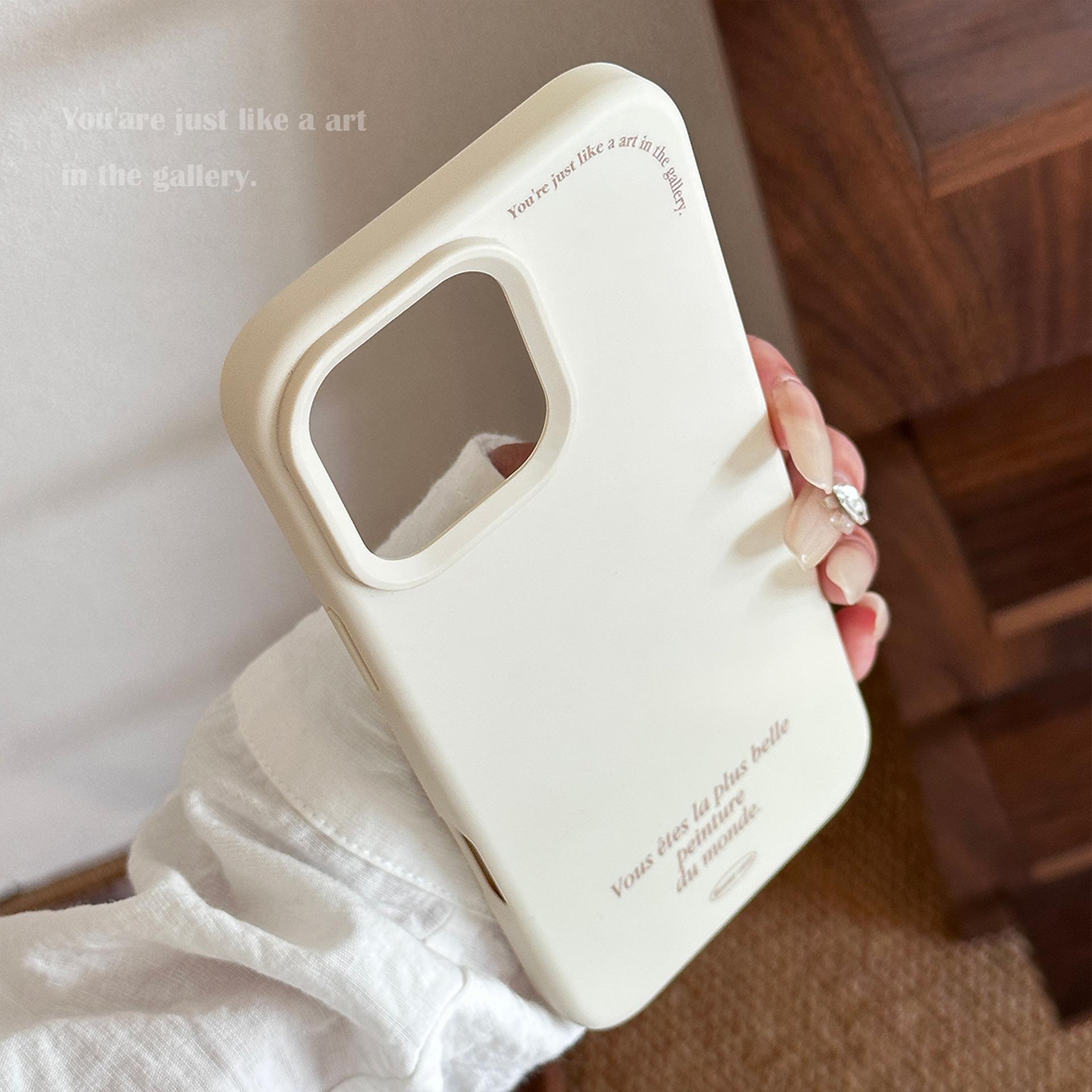 

French applicable IPhone16 Apple 17 Mobile Phone Case 15 Promax Shell Mirror Bracket 13 High End 14 Lanyard 12pro max(6.7)