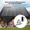 4PC/2PC Solar Panel Mounting Brackets Flat Roof Mount Holder Drill-Free Mount 15-30 Degree Angle Adjustable Solar Panel Rack Set