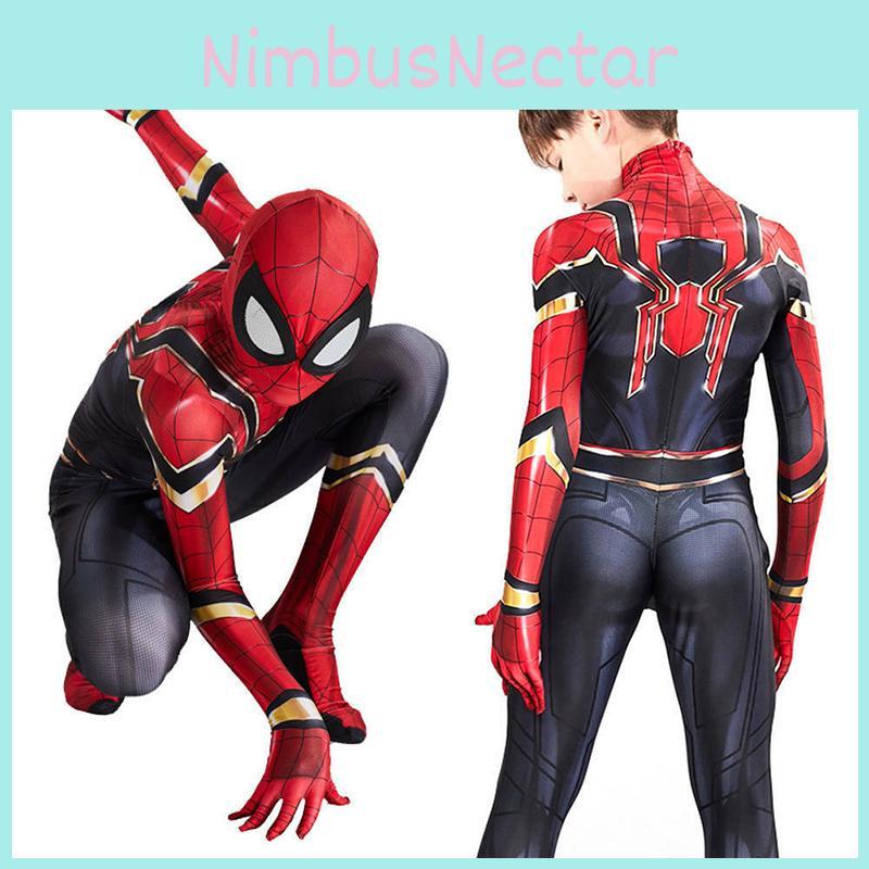 Iron Spiderman Suit Superhero Costume Cosplay Jumpsuit With Exquisite Workmanship