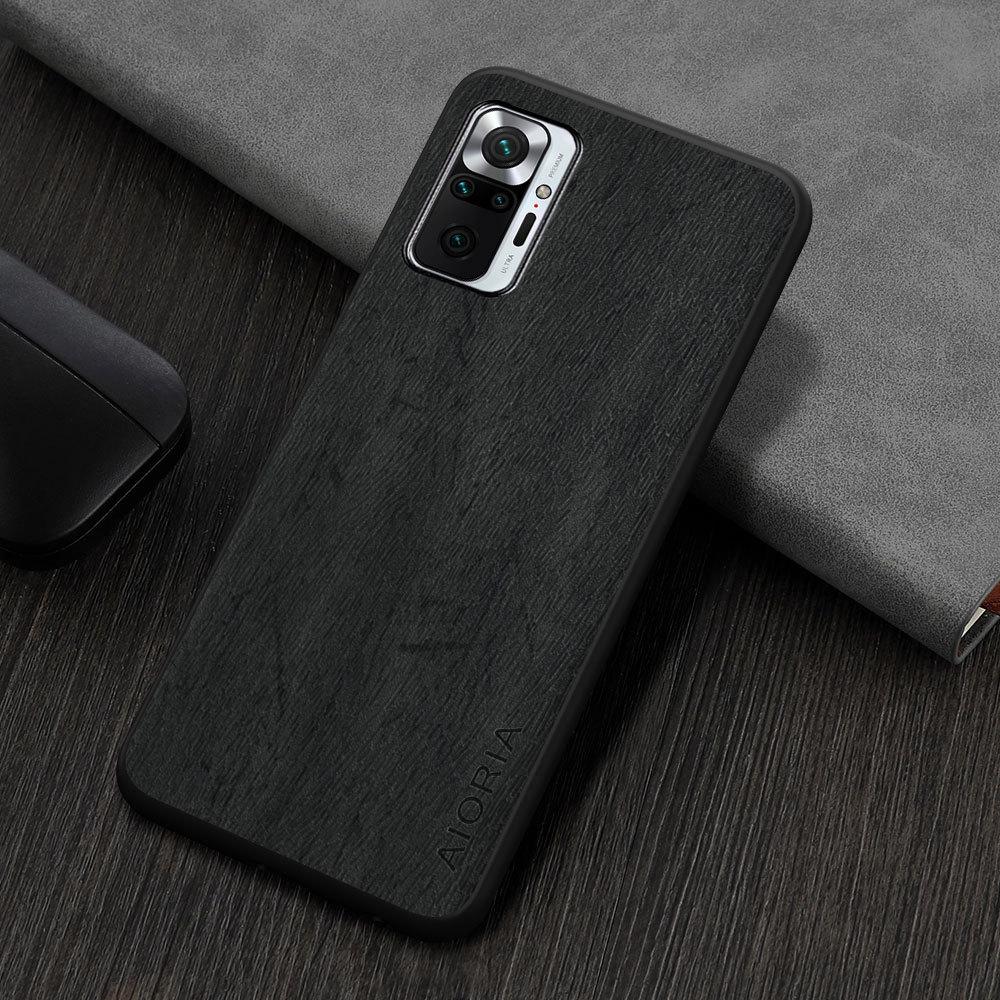 

Case for Redmi Note 10 Pro Max Leather phone cover Luxxury coque for Redmi Note 10S case Redmi Note 10 4G чёрный