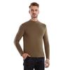 Men's Half-High Collared German Cashmere Thermal Top - Antibacterial, Warm, Versatile Long-Sleeve Shirt.