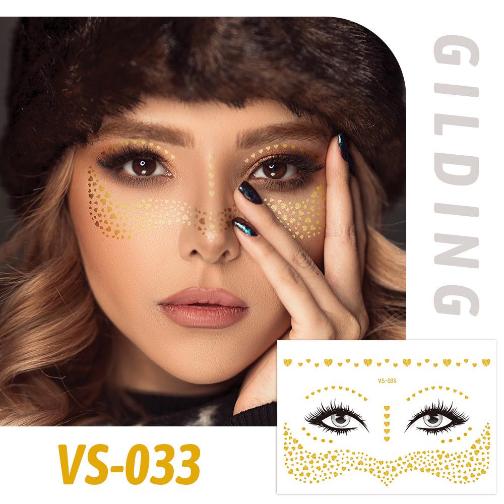Trendy European Music Festival Waterproof Face Tattoos & Freckle Stickers
