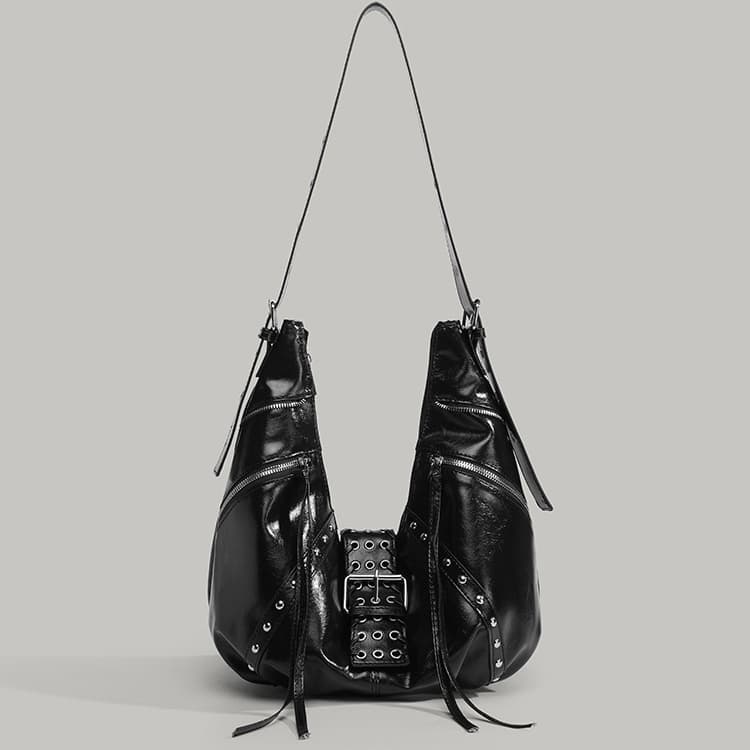 Жіноча вінтажна сумка-круасан Сумка-локомотив