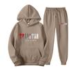 Tuta sportiva con cappuccio da donna Abbigliamento da corsa in due pezzi unisex Felpa con cappuccio pullover a maniche lunghe + set di pantaloni da tuta