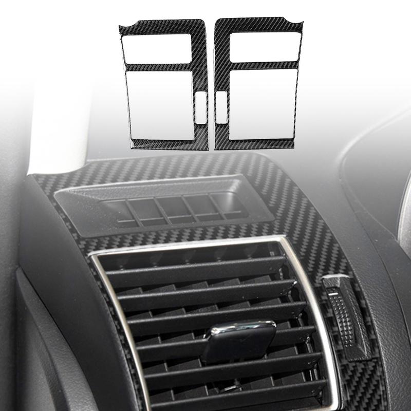 Car Accessories Headlight Switch Frame Eyelid Eyebrow Panel Decor For Toyota Land Cruiser PRADO 2010-2018 Carbon Fiber Sticker