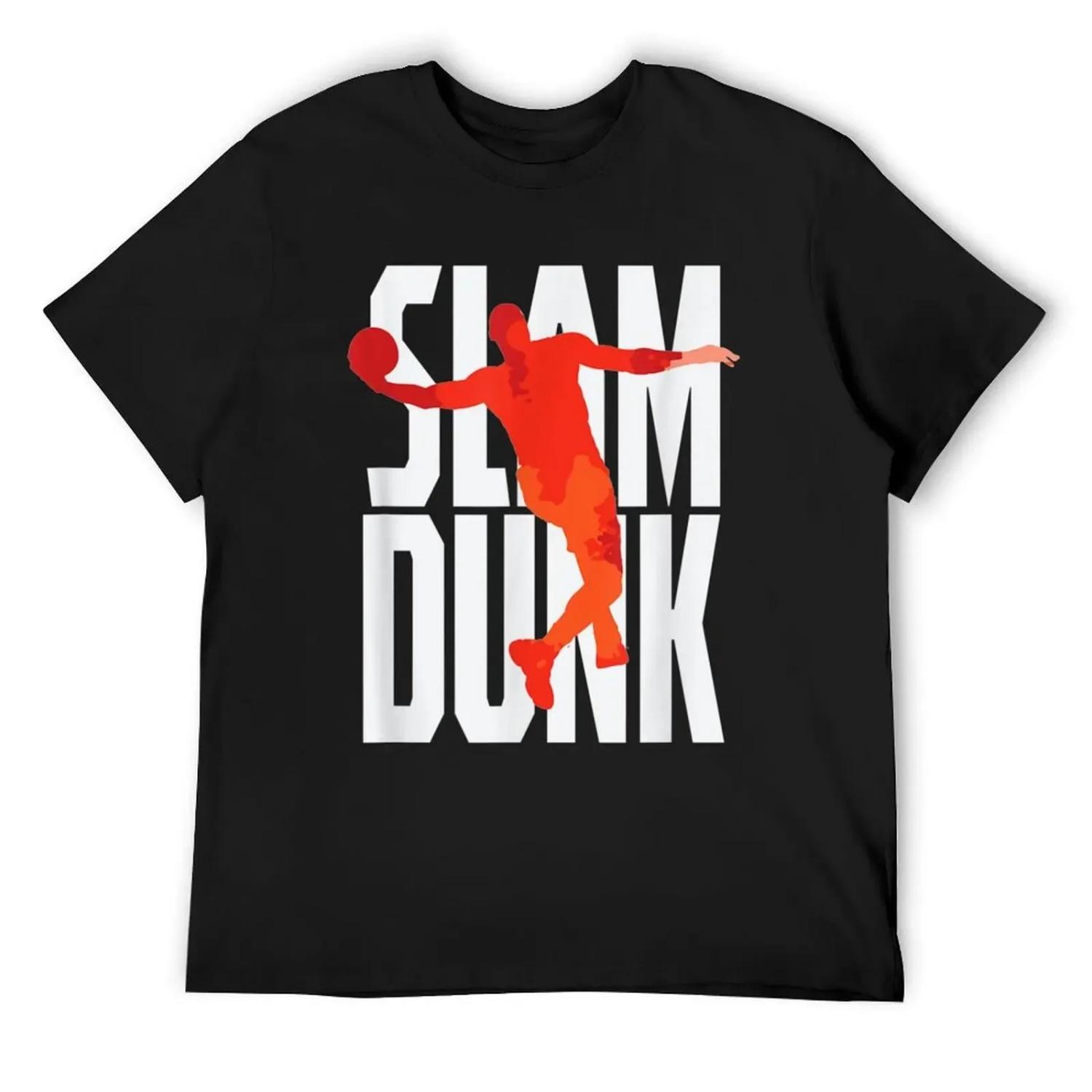 Баскетбольная футболка Slam Dunk корейская мода винтажная аниме-футболка черные футболки для мужчин S