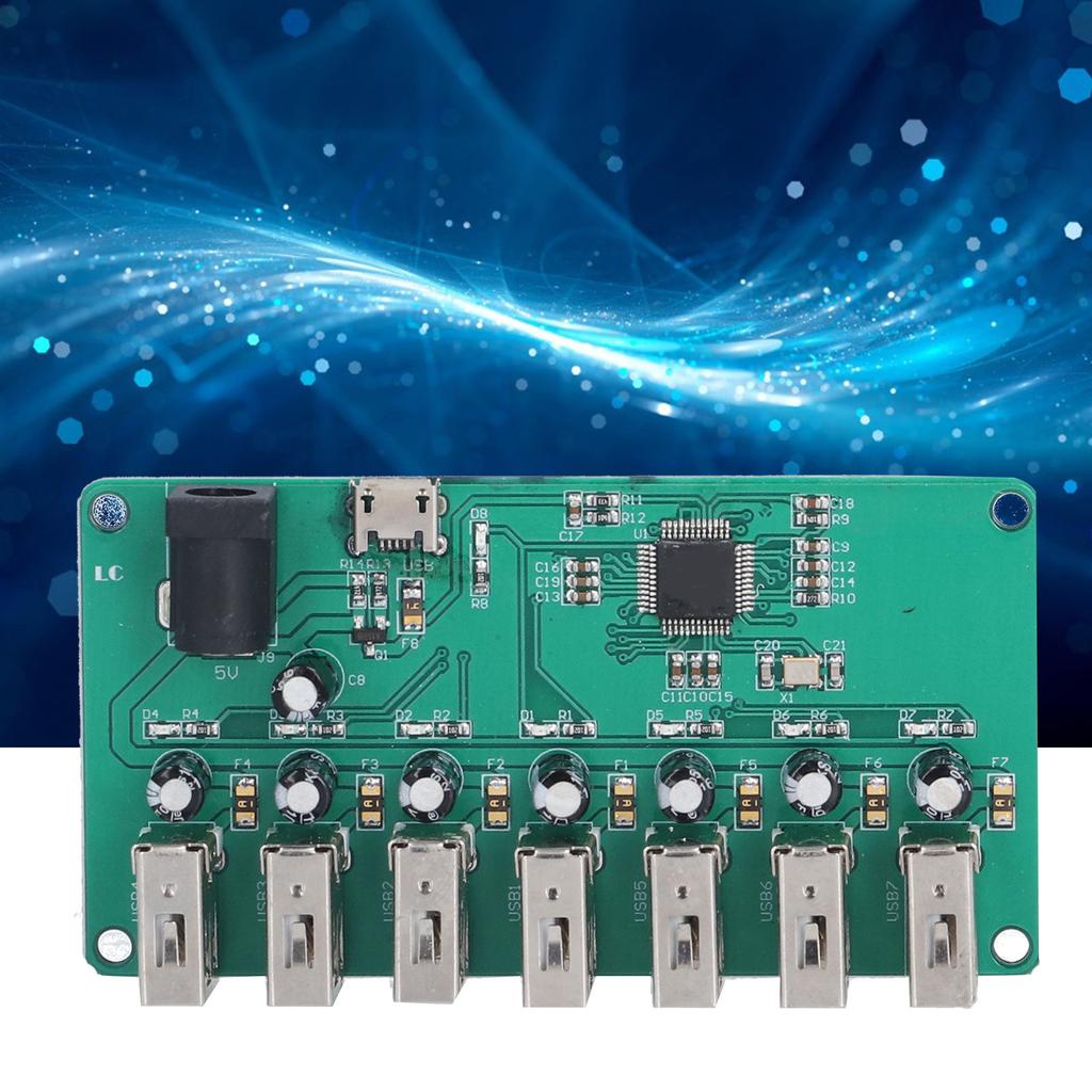 USB2.0 Hub Module 1 to 7 Port Drive Free Expansion Board for Windows for Linux for Android
