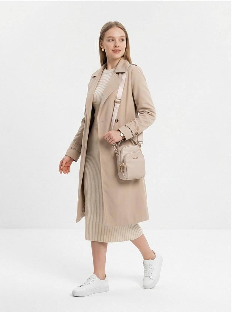 Rosella Beige Small Crossbody Bag