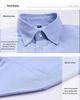 Men's Spring Cotton Oxford Long Sleeve Solid Color Shirt - Business Casual Slim Fit