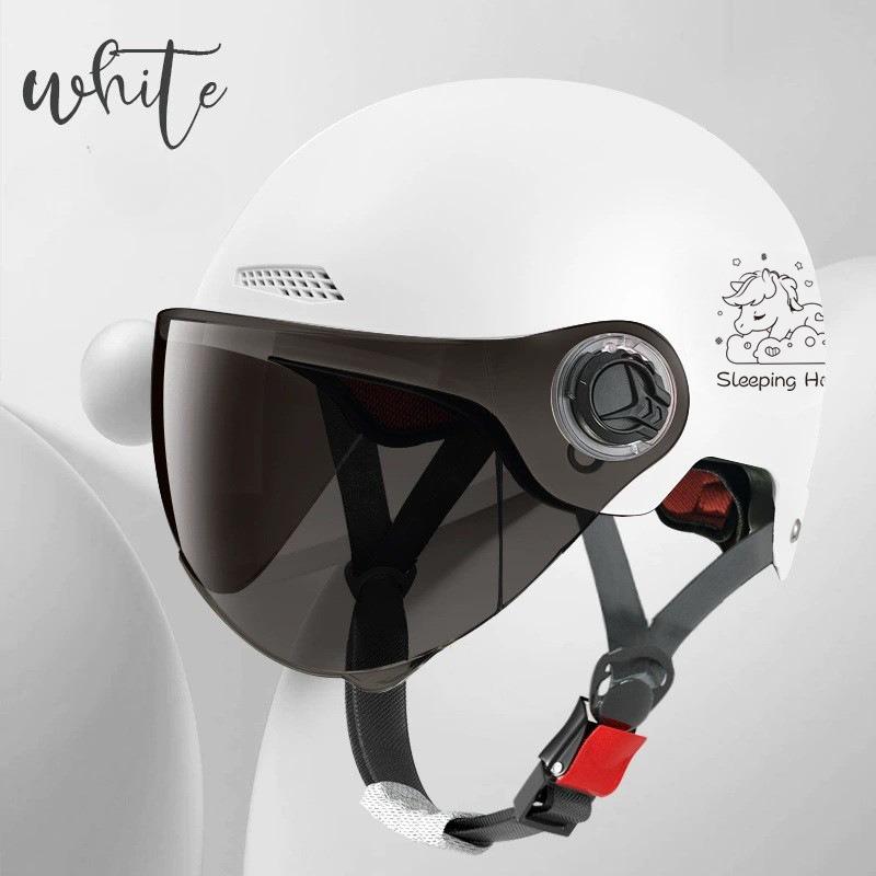 Electric Vehicle Four-season Helmet Motorcycle Helmet Summer Sun Protection Women's Helmet Men's Electric Vehicle Half Helmet