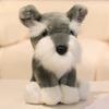 Kawaii Simulation Puppy Plush Toys Soft Cute Sitting Husky Schnauzer Bulldog Dogs Toys Funny Cartoon Pets Birthday Gift For Kids