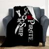 Pirate Ship Flannel Blanket Throw Blanket Soft Warm Sofa Bed Camping Home Decor Unique Christmas Gift C9261828