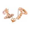 Vivienne Westwood 3D Round Ball Logo Brass Earrings Women earrings Rose-Gold 62020032G002PINKGOLD