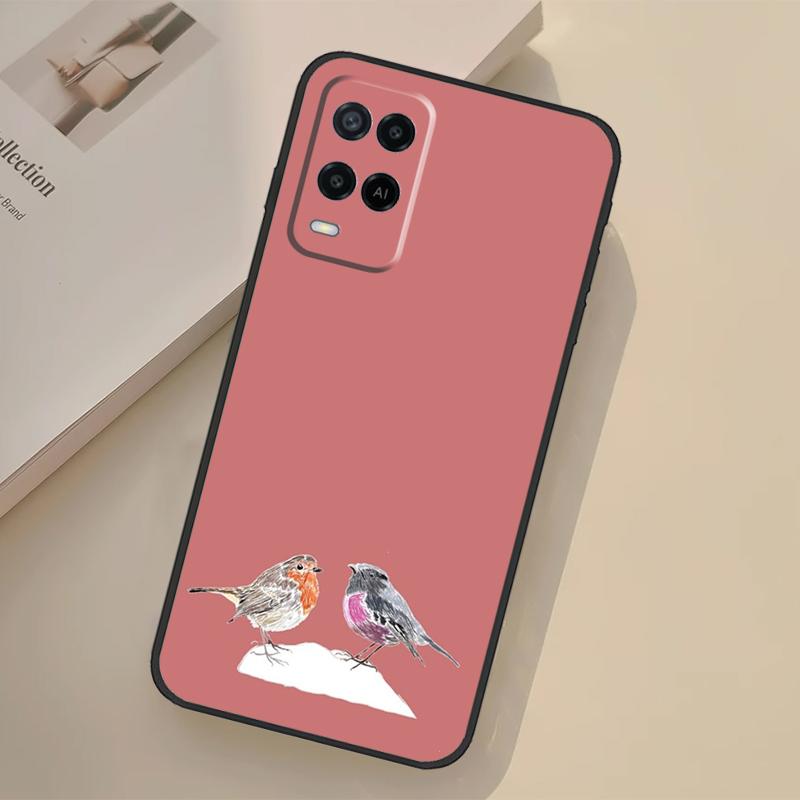 

Robins Bird Case For Oppo A5 Pro A15 A17 A57 A77 A18 A38 A58 A78 A98 A96 A76 A16 A94 A74 A54 A40 A60 A80 OPPO A15