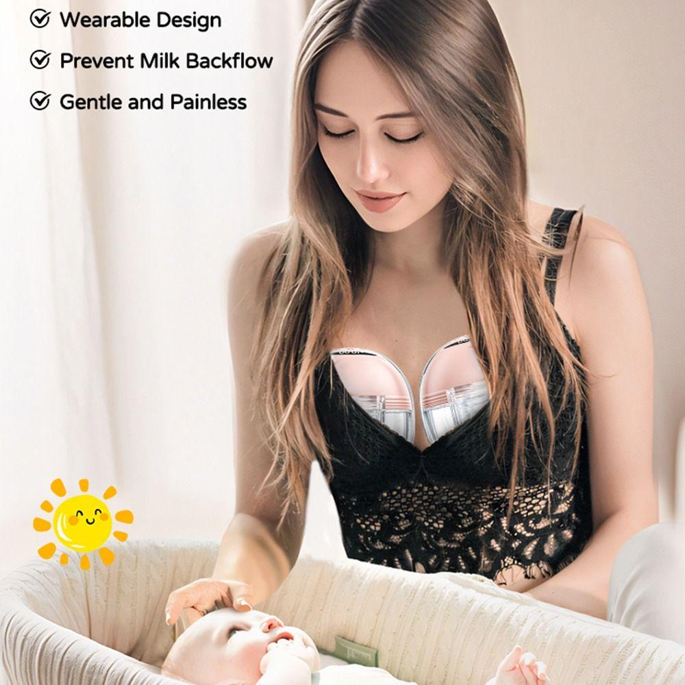 Pompă de sân purtabilă Handsfree Extractor de lapte pentru alăptare Pompă de sân electrică pentru hrănirea bebelușului
