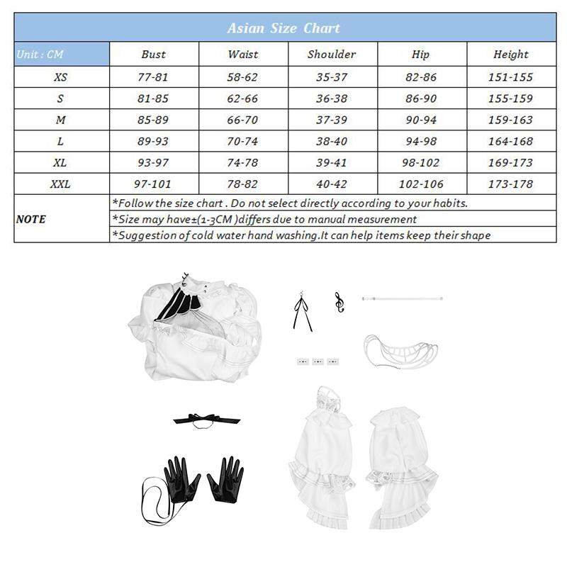 Game Wuthering Waves Phrolova Cosplay Costume Elegant White Phrolova Women Sexy Dress Halloween Party Outfit