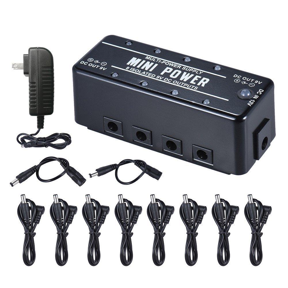 

Rowin Guitar Effect Power Supply 8 Independent 9V DC Output Power Supply PSE Certified LEF-329