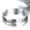 925 Silber Blumen Offener Armreif Für Damen Luxus Qualität Schmuck Schmuckstücke