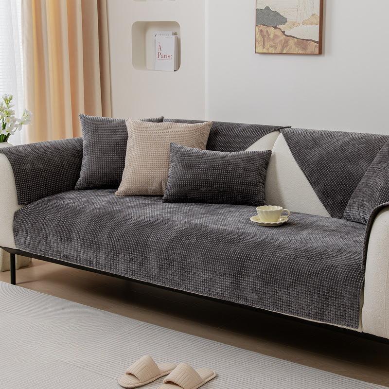 Žinylkový polštář na pohovku Lehký luxusní moderní high-end Four Seasons univerzální protiskluzový potah na pohovku látkový potah