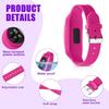 Geyoga 12 Pcs Pedometer for Walking Steps and Miles Pedometer Watch Silicone Steps Tracker Running Pedometer Bracelet Ankle Step Counter for Calorie