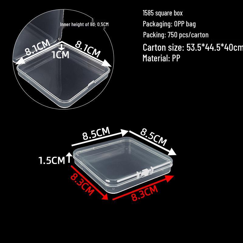 Cutie de depozitare și afișare pentru feronerie din plastic transparent