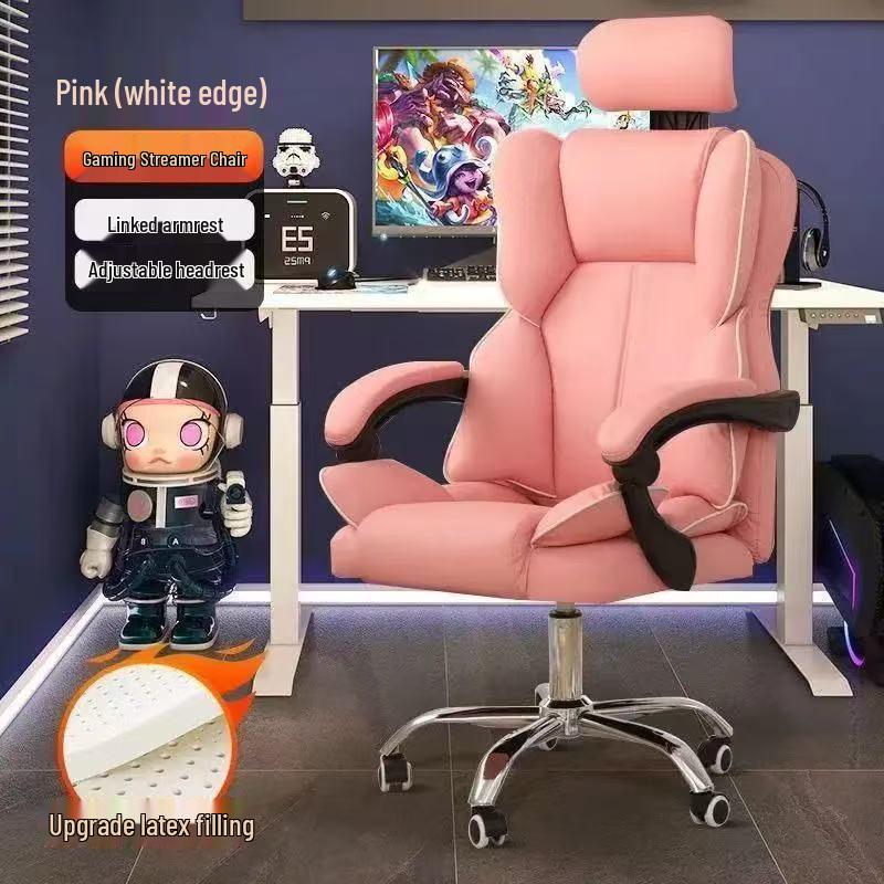 Ergonomic Computer & Gaming Chair - Comfortable Office Chair for Long Sitting, Ideal for Dormitory and University Students.