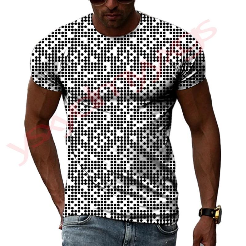 3D Print Instrument Music T-Shirt For Men Colorful Art Party Pattern T Shirts Summer Casual Short Sleeves O-Neck Tops Loose Tees