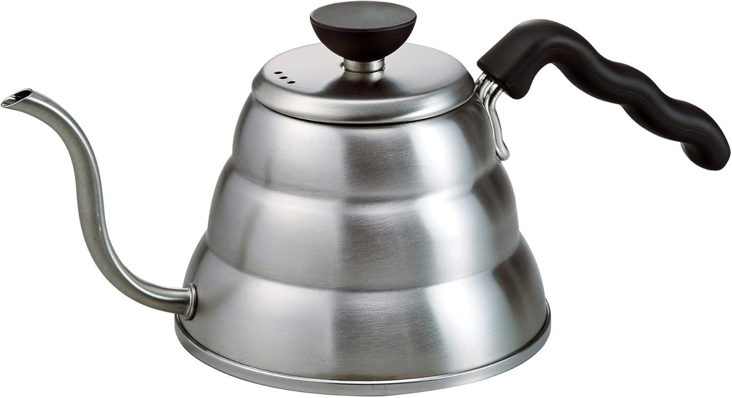 

HARIO V60 Drip Kettle 600mL compatible with direct heat and hairline silver made in makes a great gift Vono, capacity, induction, finish, Japan,
