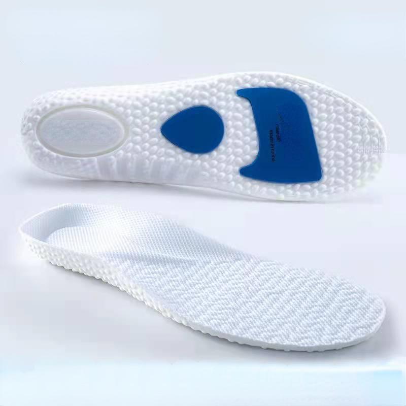 

New Sport Insoles for Shoes Sole Shock Absorption Breathable Cushion Running Sport Insoles for Feet Man Women Orthopedic Insole EU35-36(230mm) белый