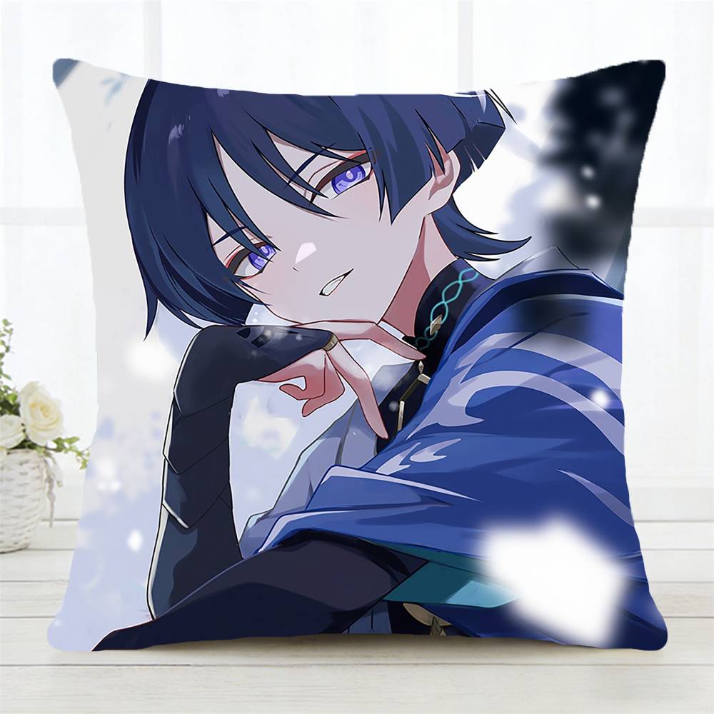 Wanderer Genshin Impact Pillow Case Fashion Square Pillowcase Bedroom Sofa Room Ins Decoration Leisure